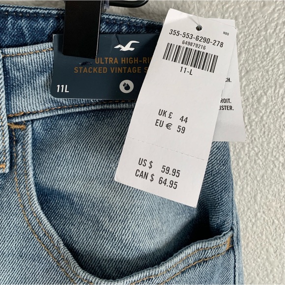 NWT - HOLLISTER JEANS - 11L - Picture 5 of 7